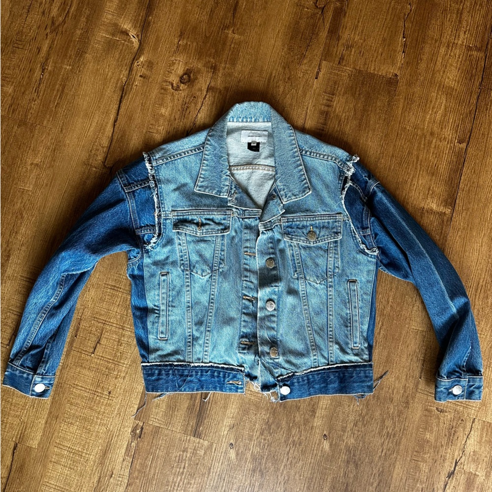 Current/Elliot Two Tone Denim Jacket - image 1